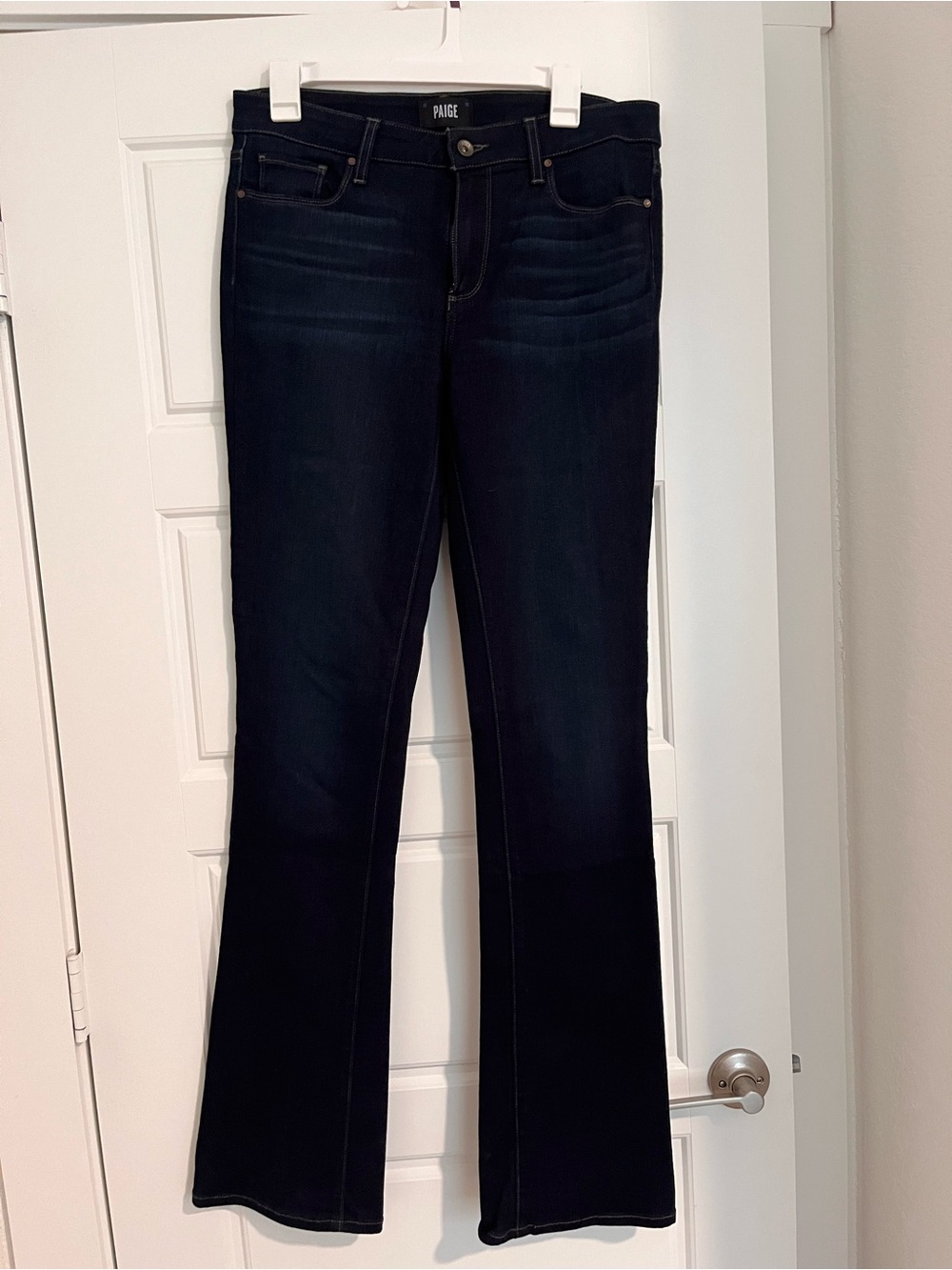 PAIGE Manhattan Bootcut Jeans in dark wash